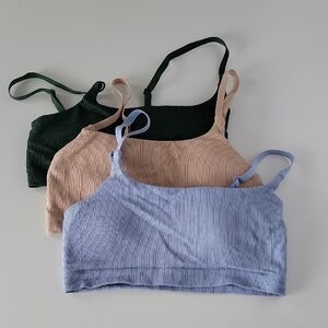 Aerie Ribbed Bralettes Bundle